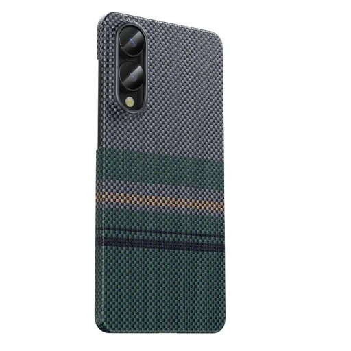 Samsung Galaxy S25 Edge Benks Aurora ArmorAir karbonszálas tok zöld - 4