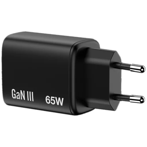 Verbatim Essentials hálózati töltő GaN 65W fekete 32352 - 2