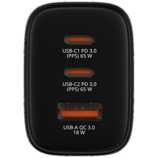 Verbatim Essentials hálózati töltő GaN 65W fekete 32352 - 3