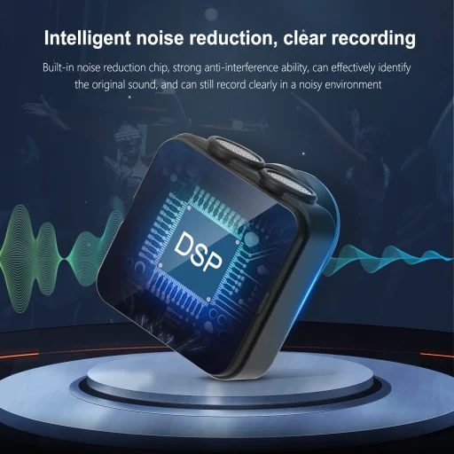 PULUZ SmartLink WS300 mágneses vezeték nélküli csíptetős mikrofon töltőtokkal, Type-C vevőegységgel (RX) és 2 adóval (TX) (fekete) PU3155B - 8