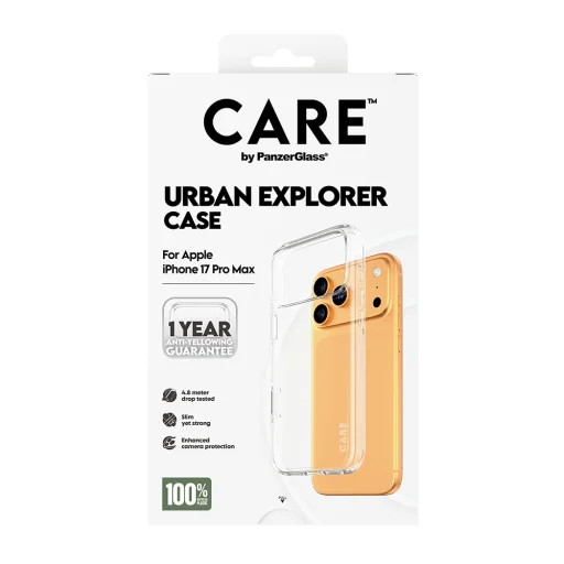  iPhone 17 Pro PanzerGlass® - CARE Flagship Urban Explorer - Átlátszó tok - 7