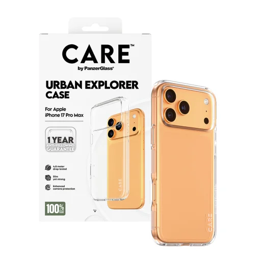  iPhone 17 Pro PanzerGlass® - CARE Flagship Urban Explorer - Átlátszó tok - 5