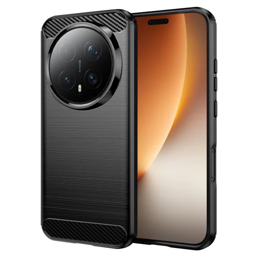 Honor Magic8 Pro Fekete Techsuit Carbon Silicone tok - 1