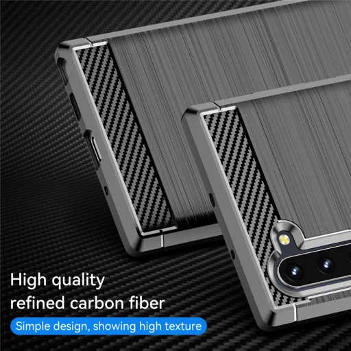 OnePlus 15 Fekete Techsuit Carbon Silicone tok - 3