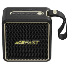 Acefast - Wireless Speaker Nano (K3) - Bluetooth 5.4, RGB világítások, kihangosított hívások, USB, TF, AUX, IPX6, USB-C, 2600mAh - Fekete