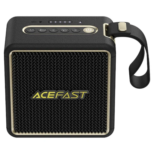 Acefast - Wireless Speaker Nano (K3) - Bluetooth 5.4, RGB világítások, kihangosított hívások, USB, TF, AUX, IPX6, USB-C, 2600mAh - Fekete - 1