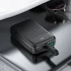 Acefast Power Bank (M14-20000) - Beépített Kábel, Type-C, USB, 20000mAh, 38.5Wh, PD22.5W, LED Kijelző - Fekete - 3