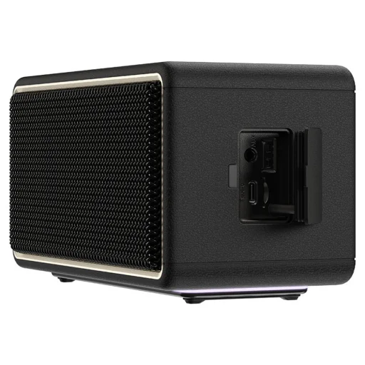 Acefast Vezeték nélküli hangszóró (K3 Max) - BT 5.4, TF, AUX, RGB világítás, DSP processzor, 360°-os hangzás, IPX6, 80W, 5000mAh - Fekete - 2