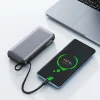 Acefast Power Bank (M22-20000) - Kábellel, Type-C, 20000mAh, 74Wh, PD130W, Kétirányú Gyors Töltés, LED Kijelző - Fekete - 4