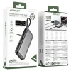 Acefast Power Bank (M22-20000) - Kábellel, Type-C, 20000mAh, 74Wh, PD130W, Kétirányú Gyors Töltés, LED Kijelző - Fekete - 5