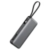 Acefast Power Bank (M22-20000) - Kábellel, Type-C, 20000mAh, 74Wh, PD130W, Kétirányú Gyors Töltés, LED Kijelző - Fekete