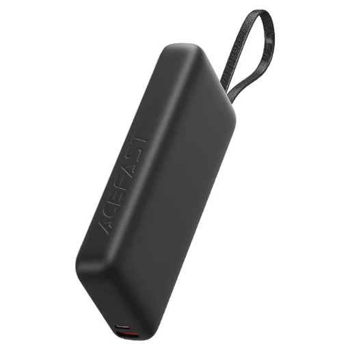 Acefast Power Bank (M22-20000) - Kábellel, Type-C, 20000mAh, 74Wh, PD130W, Kétirányú Gyors Töltés, LED Kijelző - Fekete - 3