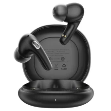 Acefast - Vezeték nélküli fülhallgató (W3) - Bluetooth V5.4, Aktív zajcsökkentés, 4 mikrofon, ANC + ENC, IPX4, 350mAh - Fekete