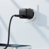 Acefast Fali Töltő (A117) - GaN Technológia, PD20W, Mini Kialakítás, Egyszeres USB-C Kimenet - Fekete - 5