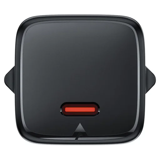 Acefast Fali Töltő (A117) - GaN Technológia, PD20W, Mini Kialakítás, Egyszeres USB-C Kimenet - Fekete - 3