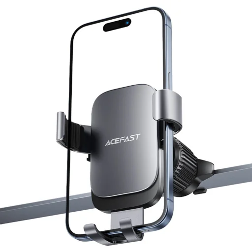 Gravity Car Holder D59 Acefast - Szellőzőrácsra szerelhető, Stabil fogás, Állítható, Rázkódásmentes, 4.7-6.9 hüvelykes telefonokhoz, RoHS - Szürke - 4