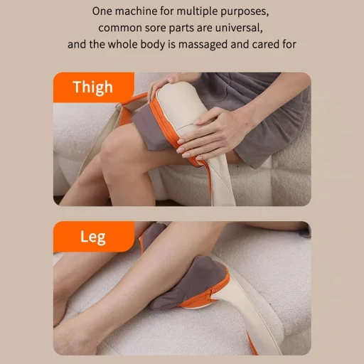 Yesido - Nyakmasszírozó (MG16) - 3 masszázs mód, integrált hőterápia, shiatsu dagasztó technológia, 2000mAh - Bézs - 4