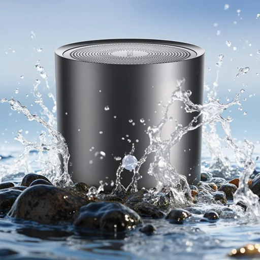 Yesido Ultra Mini Méretű Bluetooth 5.0 Vezeték Nélküli Hangszóró (YSW30) Basszus Membránnal, IPX5 Vízálló, Type-C, 700mAh - Fekete - 3