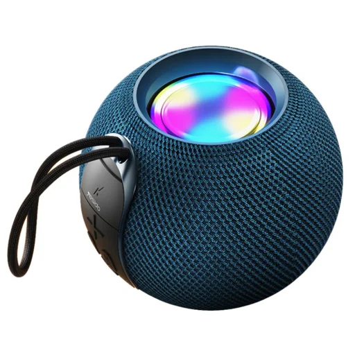 Yesido - Vezeték nélküli hangszóró (YSW13) - Bluetooth 5.1, RGB világítás, hordozható, surround hangzás, TF, USB, DC5V, 1200mAh, 5W - Kék - 1