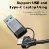 Yesido HB21 Dokkolóállomás - USB, Type-C 3x USB, USB-C, RJ45 1000M, PD100W, Gyors töltés, Plug & Play, 5Gbps - Szürke thumbnail