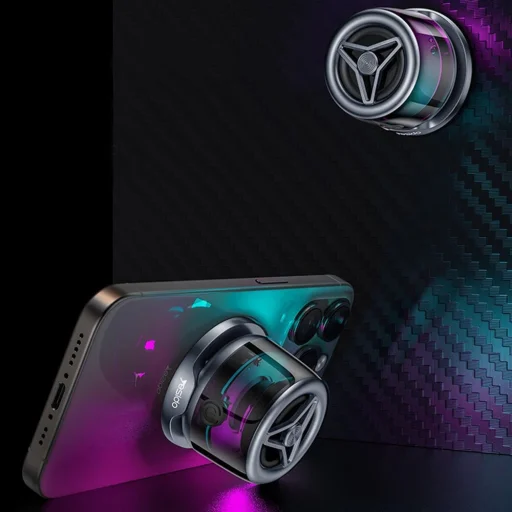 Yesido Mini Mágneses Vezeték Nélküli Hangszóró (YSW32) - RGB világítási effektus, 400mAh, 3W, Bluetooth 5.3 - Fekete - 2