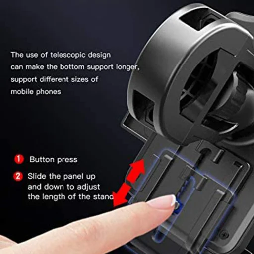 Yesido - Kerékpártartó (C94) - Automatikus fogás, első pántok - Fekete - 5