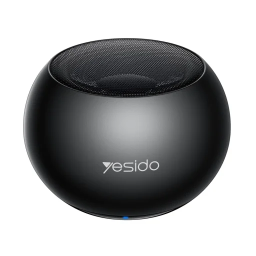 Yesido - Mini Vezeték nélküli Hangszóró (YSW33) - Alumínium Ötvözet, 3W, Bluetooth 5.0, 300mAh - Fekete - 1