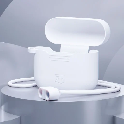 3mk Szilikon AirPods Tok AirPods Pro 3-hoz - Fehér - 2