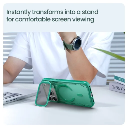  Apple iPhone 17 Pro Alkonyati Szürke Nillkin Iceblade Prop Mágneses tok - 7