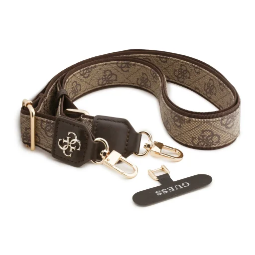 Guess Crossbody Strap PU 4G Metal Logo Brown - 2