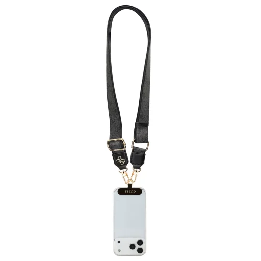 Guess Crossbody Strap PU 4G Metal Logo Fekete - 4