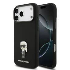  iPhone 17 Pro Max Karl Lagerfeld Liquid Silicone Metal Ikonik tok