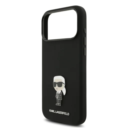  iPhone 17 Pro Max Karl Lagerfeld Liquid Silicone Metal Ikonik tok - 5