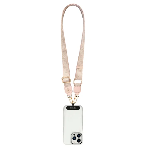  Guess Csuklópánt Crossbody Strap PU 4G Metal Logo Pink - 4