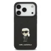  iPhone 17 Pro fekete Karl Lagerfeld Fixed Glitter Metal Ikonik tok thumbnail
