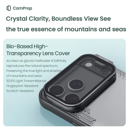  Apple iPhone 17 Pro Max Nillkin Iceblade Pro tok - Sötét Éjszakai Fekete - 6