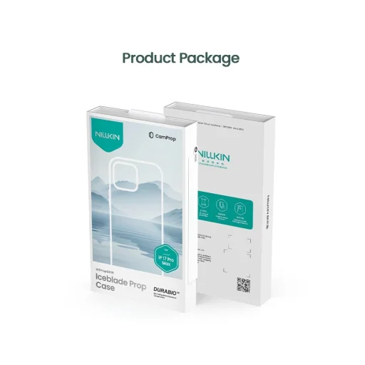  Apple iPhone 17 Pro Max Nillkin Iceblade Pro tok - Sötét Éjszakai Fekete - 8