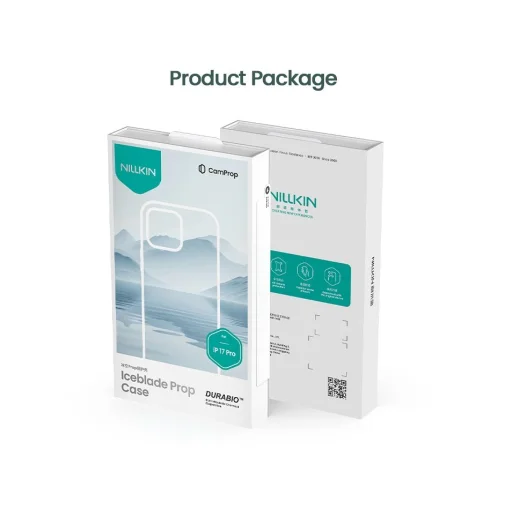  iPhone 17 Pro Sötét Éjszaka Fekete Nillkin Iceblade Prop Magnetic tok - 9