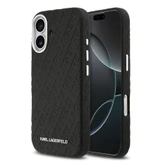  iPhone 17 Karl Lagerfeld Grained PU Repeated Logo MagSafe tok