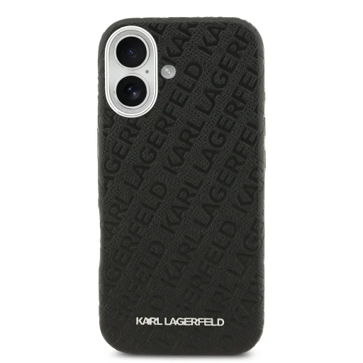  iPhone 17 Karl Lagerfeld Grained PU Repeated Logo MagSafe tok - 3