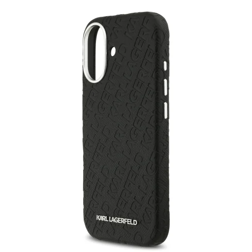  iPhone 17 Karl Lagerfeld Grained PU Repeated Logo MagSafe tok - 5
