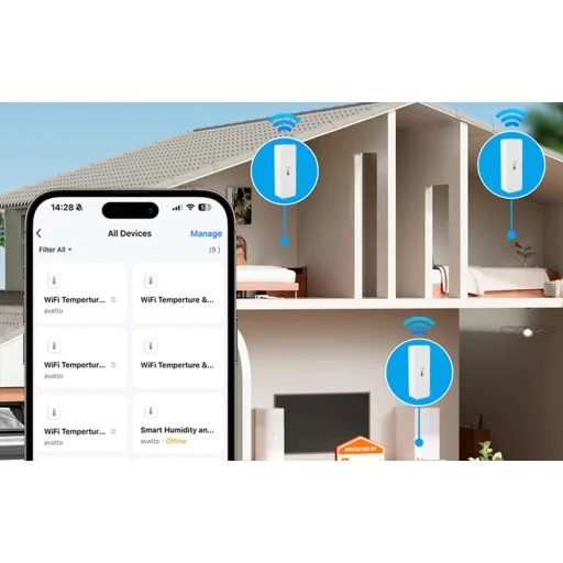 Avatto WHS10 WiFi Hőmérséklet- és Páratartalom-érzékelő - 11