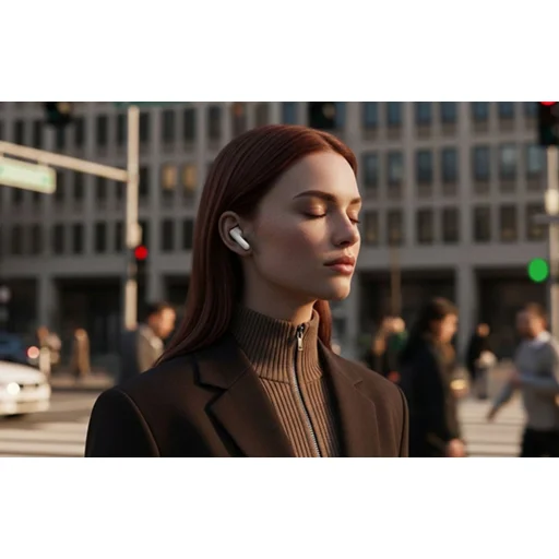 UGREEN LightBuds ANC WS217 vezeték nélküli fülhallgató (fehér) - 4