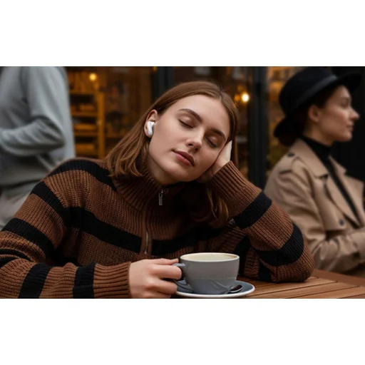 UGREEN LightBuds ANC WS217 vezeték nélküli fülhallgató (fehér) - 5