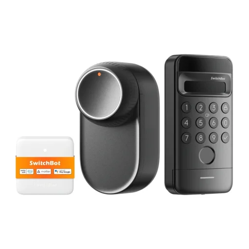 SwitchBot Lock Ultra+Hub Mini (Matter)+Keypad Vision 3 az 1-ben Fekete - 1