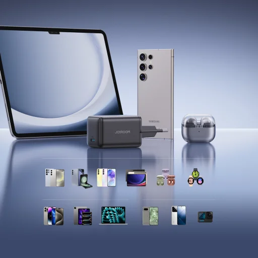 Joyroom JR-TCG18 hálózati USB-C töltő adapter 65W 1 x USB-C (EU csatlakozó) - fekete - 6