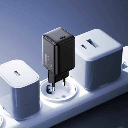 Joyroom JR-TCG18 hálózati USB-C töltő adapter 65W 1 x USB-C (EU csatlakozó) - fekete - 3