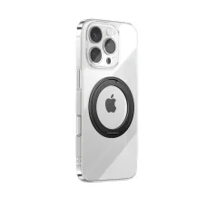 Joyroom JR-16JL6 iPhone 16 Pro Ultra-Vékony MagSafe Kompatibilis Tok 360°-os Gyűrűs Állvánnyal - Fekete tok