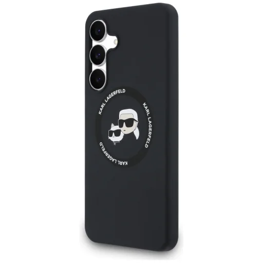 Samsung Galaxy S25 FE Karl Lagerfeld Szilikon Karl&Choupette Heads MagSafe tok fekete - 2