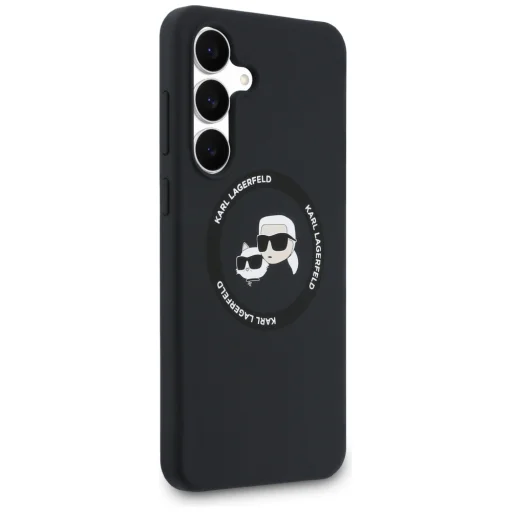 Samsung Galaxy S25 FE Karl Lagerfeld Szilikon Karl&Choupette Heads MagSafe tok fekete - 4